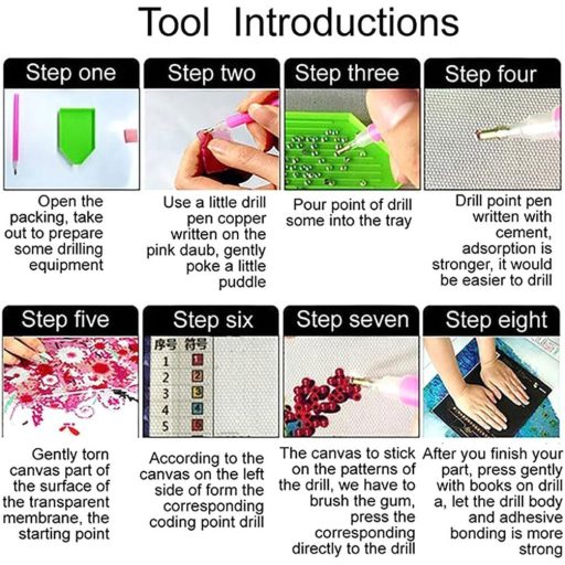 Tablou de pictură cu diamant cu model de lup violet – 30×40 cm, set puzzle complet