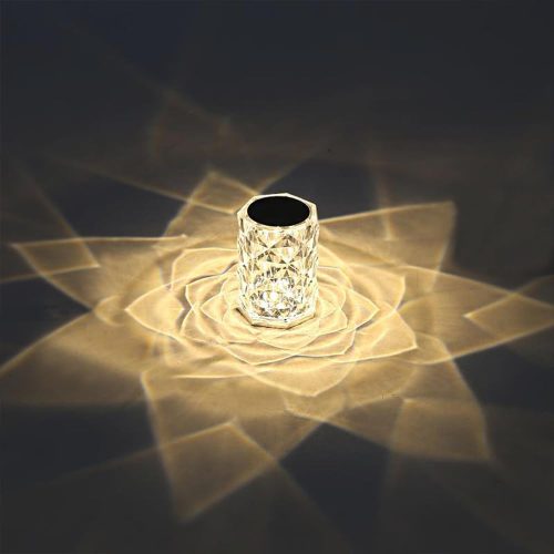 Lampă de masă portabilă din cristal Leroxo