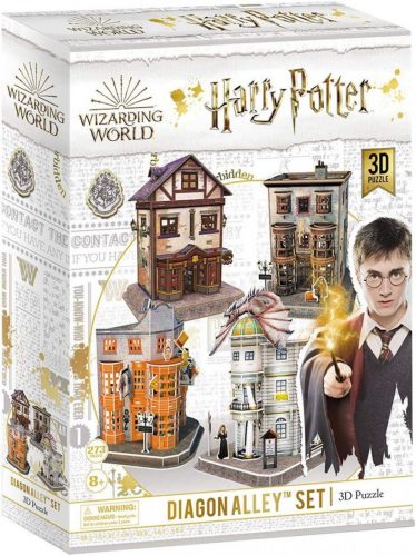 CubicFun Harry Potter Puzzle 3D Absolute Road 4in1 model, Pentru copii, adulti si fani, 273 piese