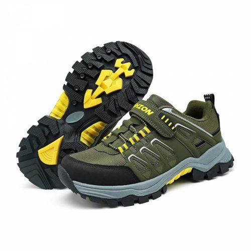 ASHION Pantofi de drumeție pentru copii mărimea 28-38 (verde închis)