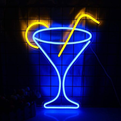 Lampă LED cu neon Wanxing în formă de cocktail