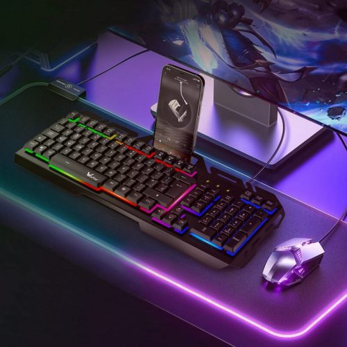 Tastatură pentru jucători WisFox Rainbow RGB