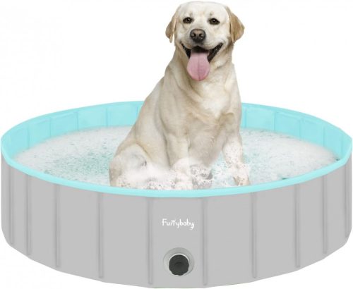 Piscină pentru câini Furrybaby, piscină durabilă pentru câini 120*30 cm (albastru turcoaz)