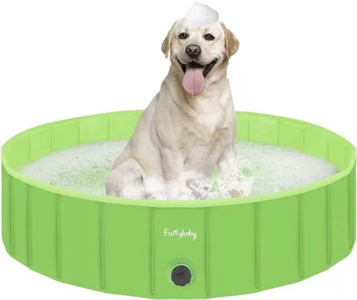 Piscină pentru câini Furrybaby, piscină durabilă pentru câini (verde)